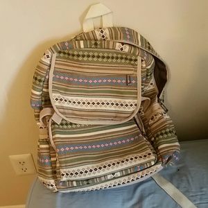 Woman's Backpack Floral Print